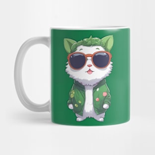 Kawaii Vegan Cat Mug